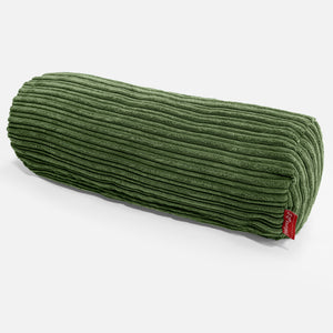 Housse de Traversin 20 x 55cm - Côtelé Vert Forêt