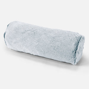Housse de Traversin 20 x 55cm - Fausse Fourrure Lapin Bleu Pastel