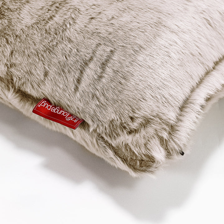 Traversin 20 x 55cm - Fausse Fourrure Lapin Brun Doré 03