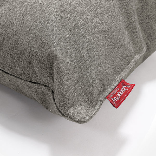 Housse de Traversin 20 x 55cm - Interalli Laine Argent Fabric Close-up Image