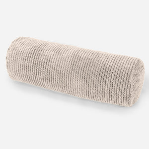 Housse de Traversin 20 x 55cm - Pompon Crème