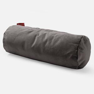 Housse de Traversin 20 x 55cm - Velours Anthracite