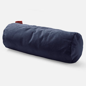Housse de Traversin 20 x 55cm - Velours Bleu Marine