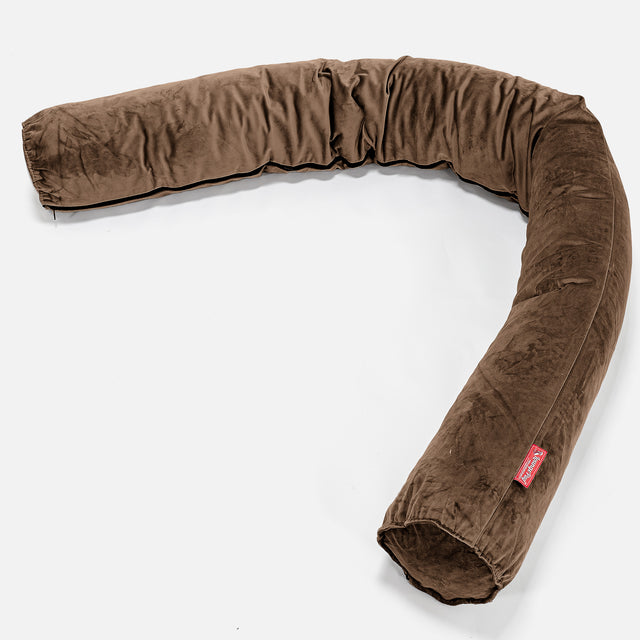 Traversin XXL - Velours Espresso 01