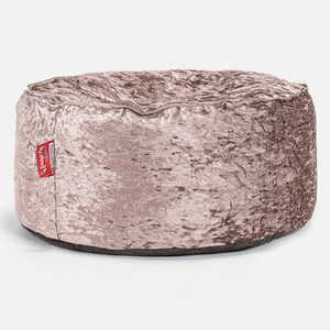 Pouf Design Rond - Vintage Velours Truffe