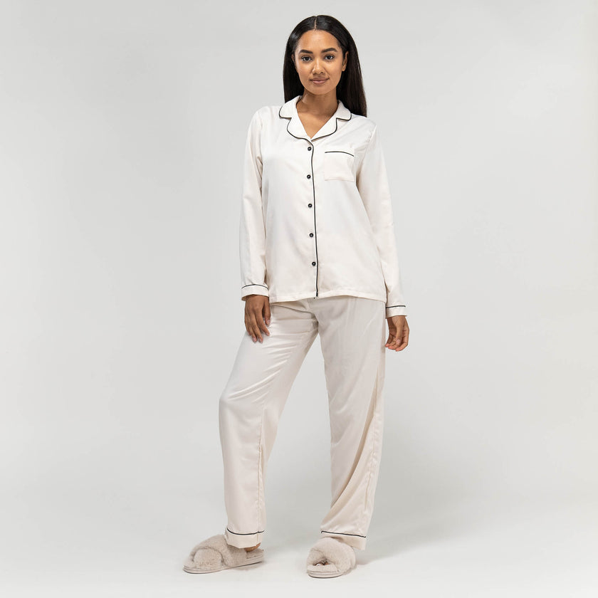 Bas de pyjama satin femme top