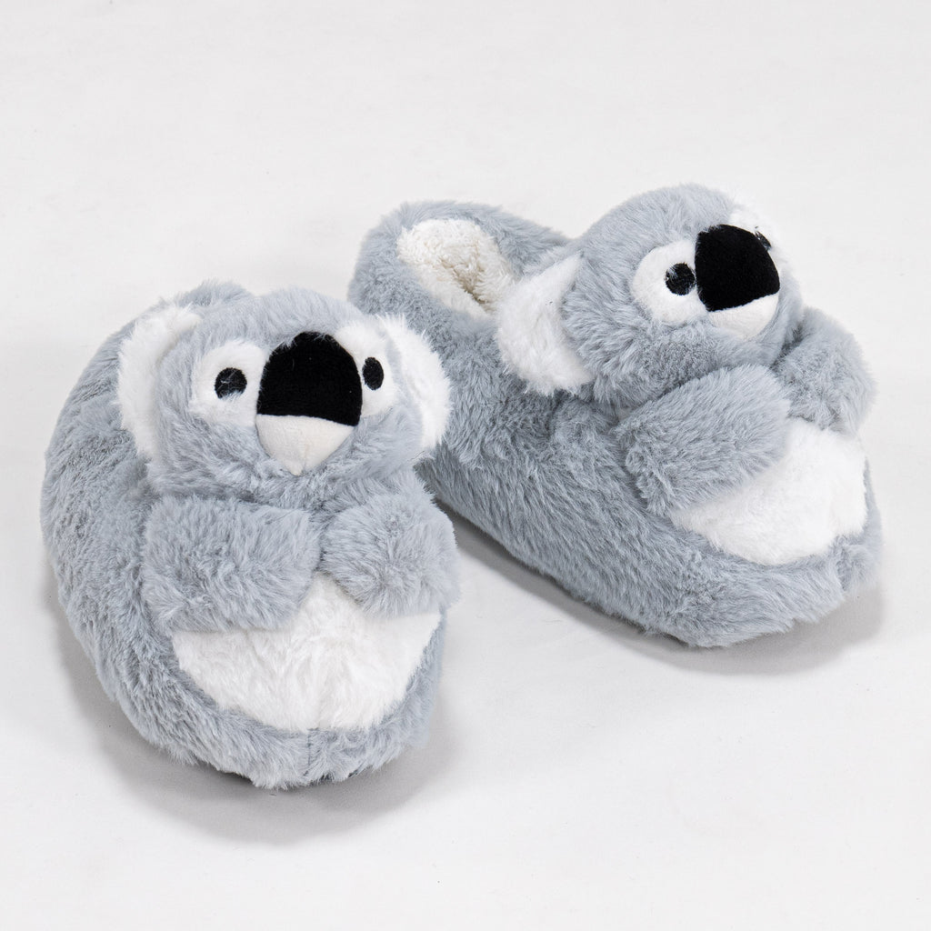 Pantoufles Koala pour femmes taille 36 41 Gris Big Bertha