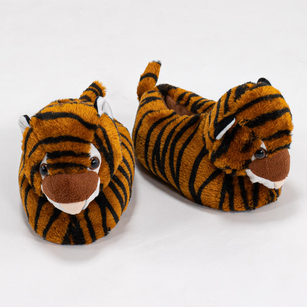 Pantoufles Tigre Doux pour Enfants 01