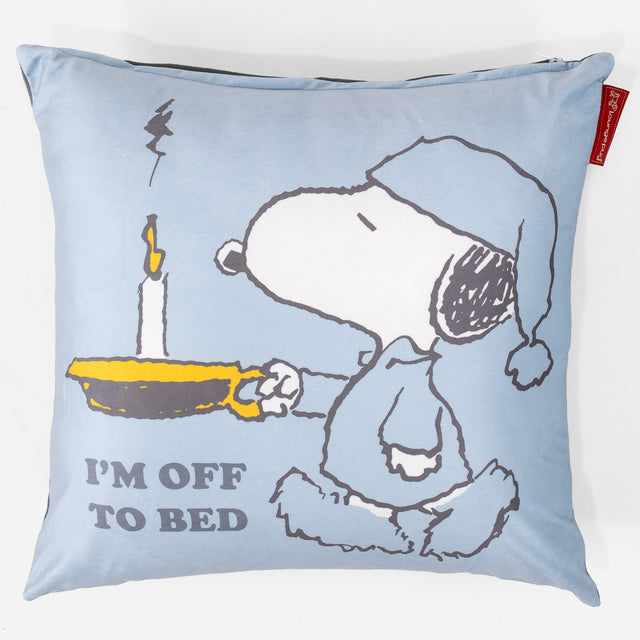 Snoopy Housse de Coussin 47 x 47cm - L'heure du Coucher 01