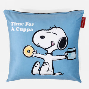 Snoopy Housse de Coussin 47 x 47cm - Tasse de Thé