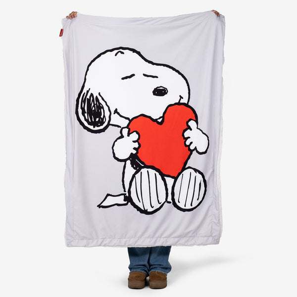 Snoopy Plaid / Couverture - Cœur 01