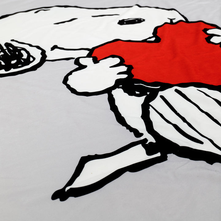 Snoopy Plaid / Couverture - Cœur 03