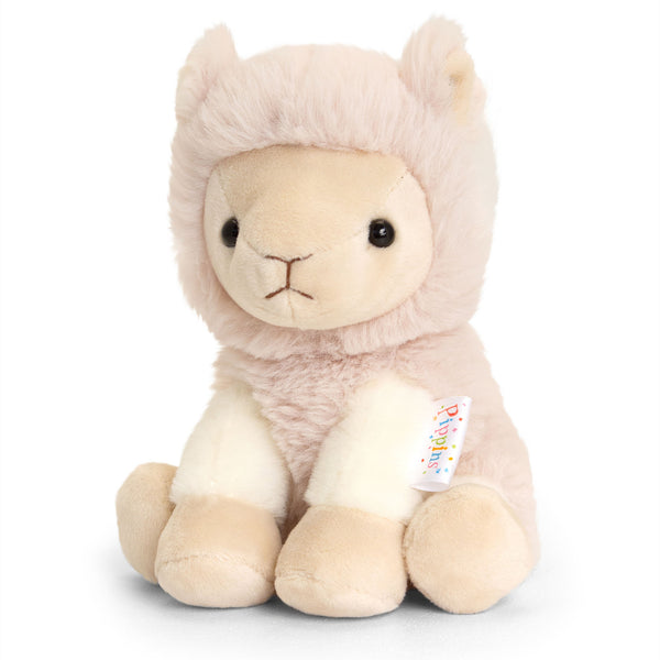 Peluche Lama Crème Fabric Close-up Image