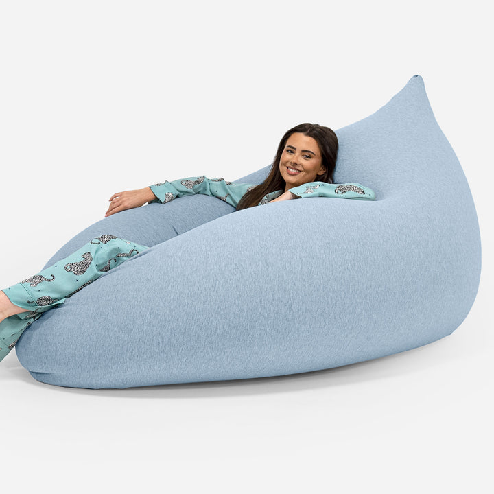 Pouf Géant Venti XXL - Coton Élastique Bébé Bleu 01