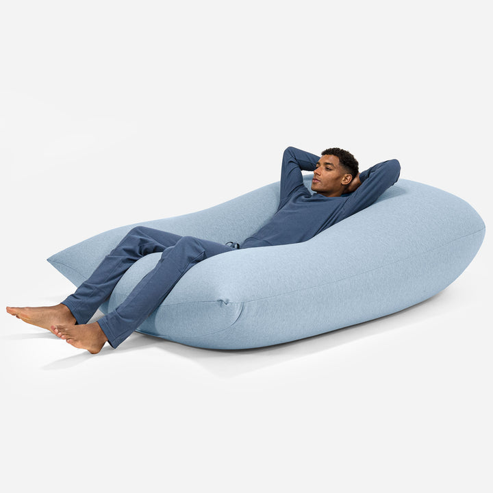 Pouf Géant Venti XXL - Coton Élastique Bébé Bleu 02