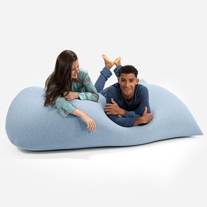 Pouf Géant Venti XXL - Coton Élastique Bébé Bleu 03