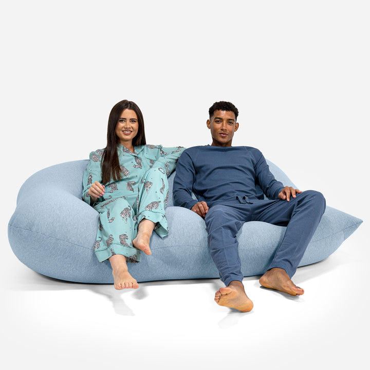 Pouf Géant Venti XXL - Coton Élastique Bébé Bleu 05