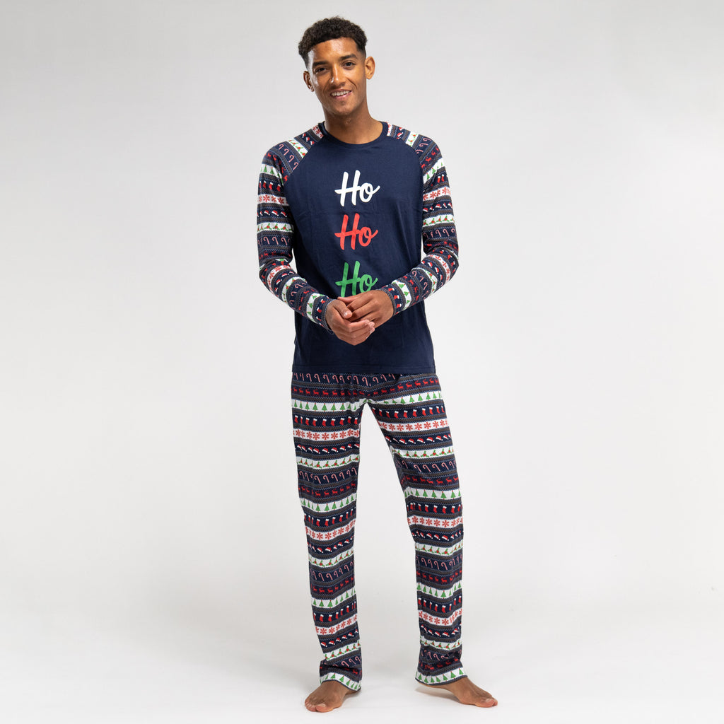 Pyjama en Jersey avec Motif de Noël pour Hommes 03