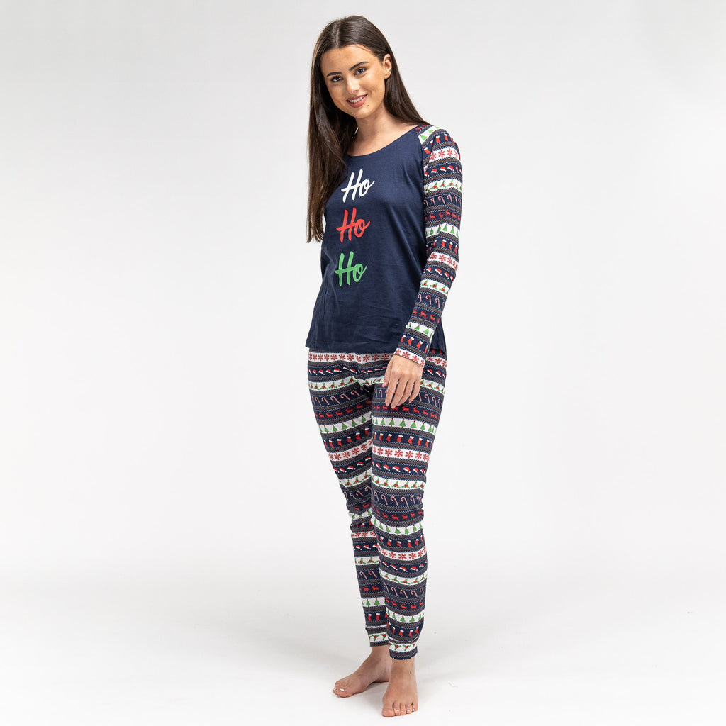 Pyjama en Jersey Imprimé de Noël pour Femmes 02